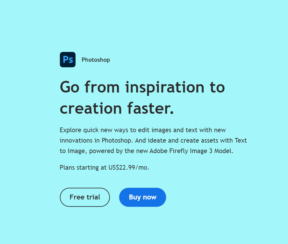 Photoshop homepage